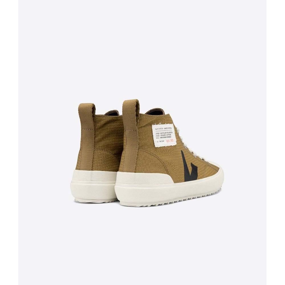 Veja NOVA HL RIPSTOP Men's High Tops Khaki | CA 100JPQ